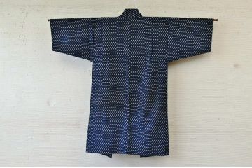 ○古い木綿着物5枚セット2　絣古布材料