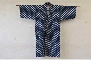 ○古い木綿着物5枚セット2　絣古布材料