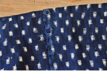○古い木綿着物5枚セット2　絣古布材料