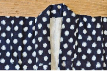 ○古い木綿着物5枚セット2　絣古布材料