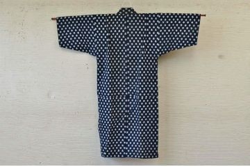 ○古い木綿着物5枚セット4　絣古布材料