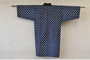 ○古い木綿着物5枚セット4　絣古布材料