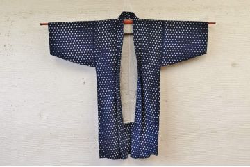 ○古い木綿着物5枚セット4　絣古布材料