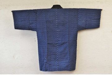 ○古い木綿着物5枚セット4　絣古布材料