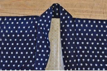 ○古い木綿着物5枚セット4　絣古布材料
