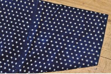 ○古い木綿着物5枚セット4　絣古布材料