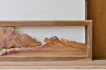 珍品!おもしろデザインの欄間2枚セット