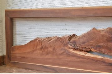 珍品!おもしろデザインの欄間2枚セット