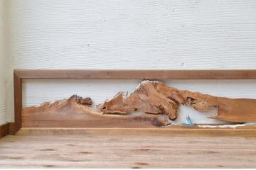 珍品!おもしろデザインの欄間2枚セット