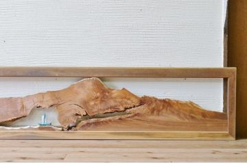 珍品!おもしろデザインの欄間2枚セット