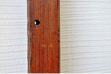 アンティーク大振りなダイヤガラス戸2枚セット　(引き戸)