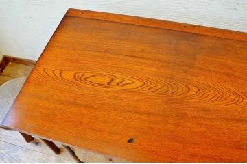 アンティーク家具　☆古い木の鉄脚アンティークテーブル(作業台、机)3