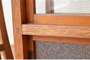 アンティーク家具　古民具　骨董　古いタバコ屋の薄型ガラスケース