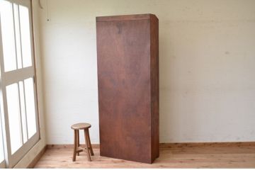アンティーク家具　★古い木のアンティーク本棚(飾り棚)
