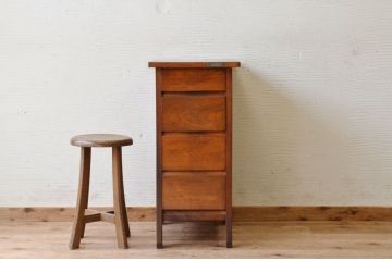 アンティーク家具　ジャンク品!縦型4杯引き出し