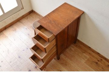 アンティーク家具　ジャンク品!縦型4杯引き出し
