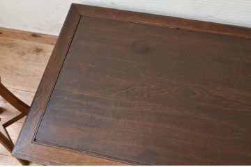 アンティーク家具　作りの上質なアンティーク文机(テーブル)