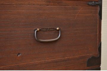 アンティーク家具　☆古いお家の二段重ね時代箪笥(チェスト)