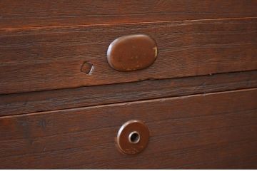 アンティーク家具　☆古いお家の二段重ね時代箪笥(チェスト)