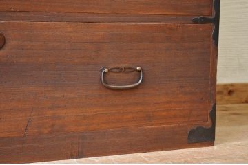 アンティーク家具　☆古いお家の二段重ね時代箪笥(チェスト)