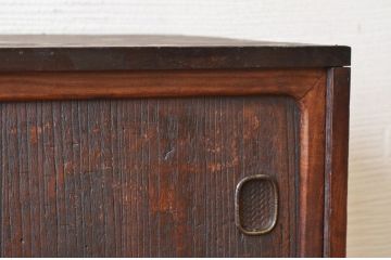 アンティーク家具　多少の傷み有り!!変わり型収納棚