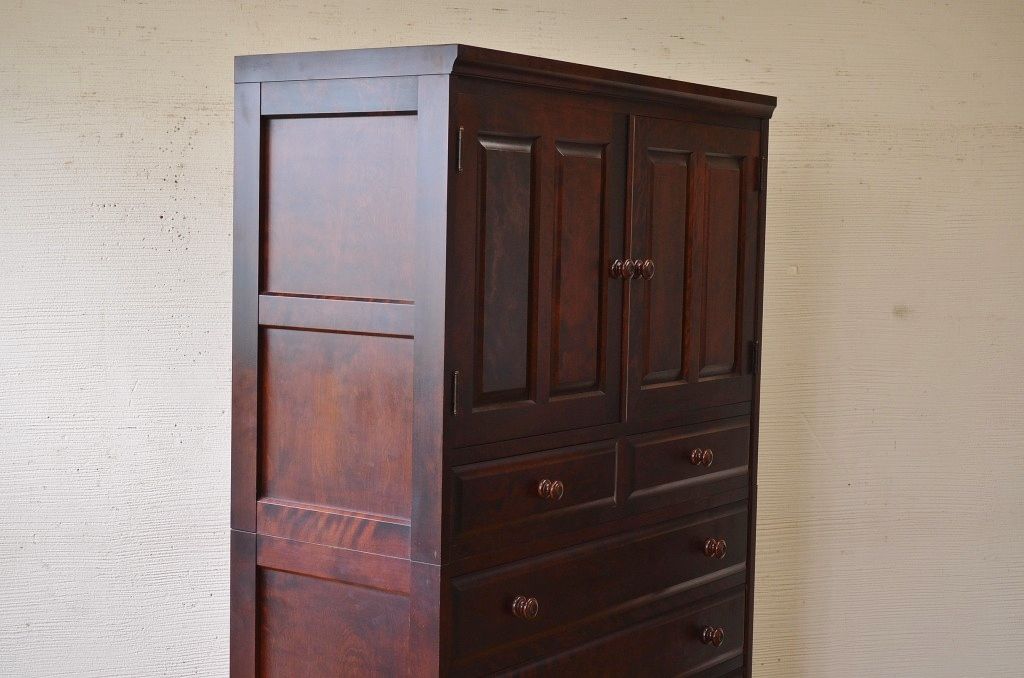 中古　北海道民芸重ねチェスト(箪笥)