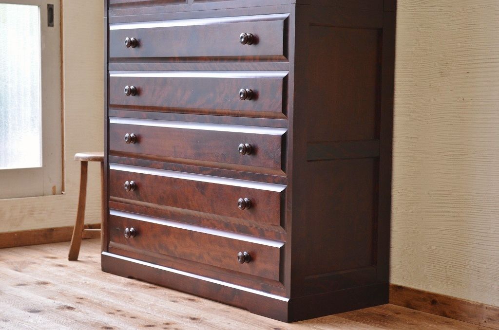 中古　北海道民芸重ねチェスト(箪笥)