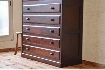 中古　北海道民芸重ねチェスト(箪笥)