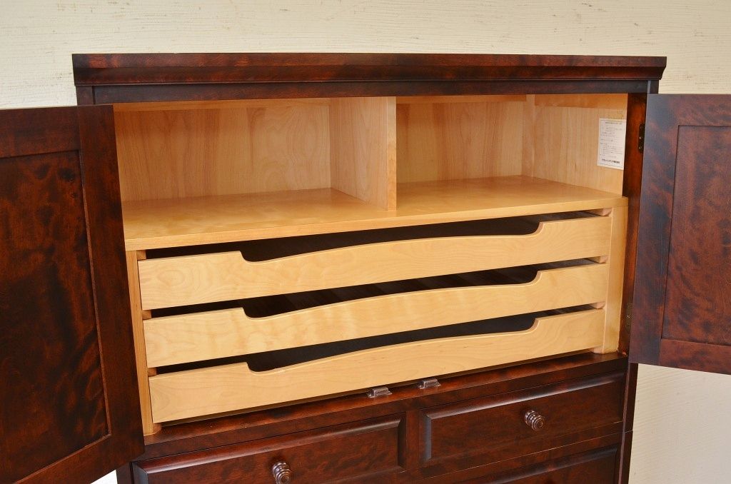 中古　北海道民芸重ねチェスト(箪笥)