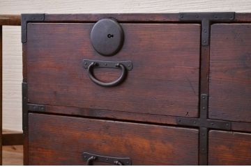 アンティーク家具　古民具　骨董　味のある引き出しローボード2