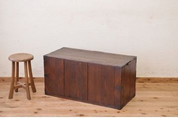 アンティーク家具　古民具　骨董　味のある引き出しローボード2