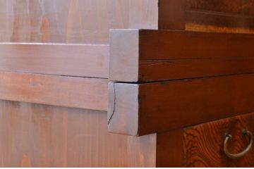 アンティーク家具　古民具　骨董　極上のコンディションの欅玉杢金沢水屋箪笥