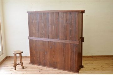 アンティーク家具　古民具　骨董　極上のコンディションの欅玉杢金沢水屋箪笥