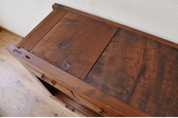アンティーク家具　古民具　骨董　極上のコンディションの欅玉杢金沢水屋箪笥