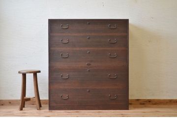 アンティーク家具　☆古い桐材の重ね箪笥(桐箪笥、桐たんす)