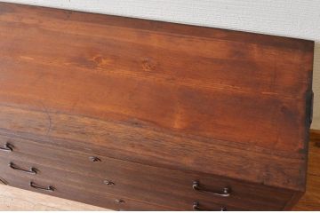 アンティーク家具　☆古い桐材の重ね箪笥(桐箪笥、桐たんす)