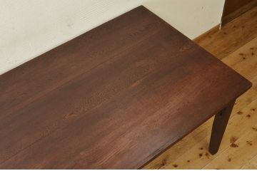 アンティーク家具　1950〜60年代　ナラ材の大きな作業台(ダイニングテーブ)1