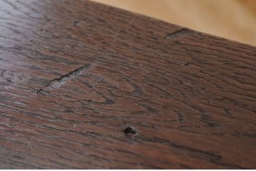 アンティーク家具　1950〜60年代　ナラ材の大きな作業台(ダイニングテーブ)1