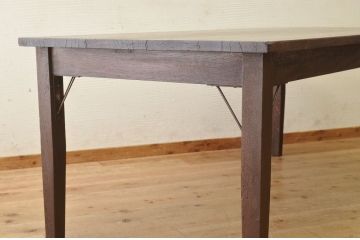 アンティーク家具　1950〜60年代　ナラ材の大きな作業台(ダイニングテーブ)1