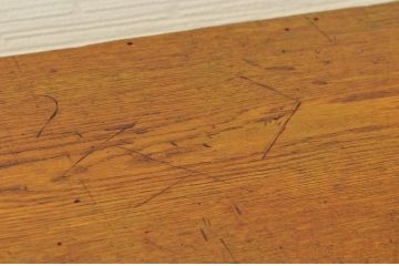 アンティーク家具　1950〜60年代　ナラ材の大きな作業台(ダイニングテーブ)2