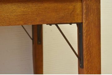 アンティーク家具　1950〜60年代　ナラ材の大きな作業台(ダイニングテーブ)2