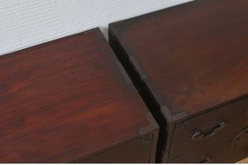アンティーク家具　☆素敵な雰囲気!味のある蝶覆輪米沢箪笥