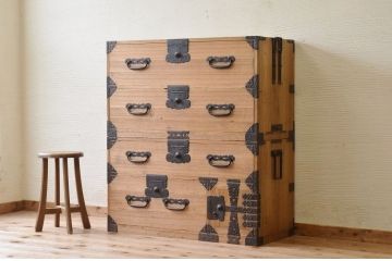 ☆極上美品!桐材の重ね時代箪笥(桐箪笥、桐たんす)