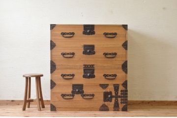 ☆極上美品!桐材の重ね時代箪笥(桐箪笥、桐たんす)
