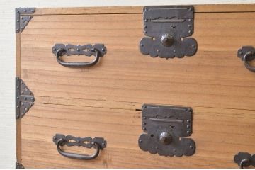 ☆極上美品!桐材の重ね時代箪笥(桐箪笥、桐たんす)