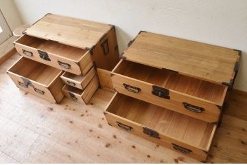 ☆極上美品!桐材の重ね時代箪笥(桐箪笥、桐たんす)