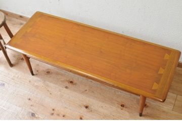 アンティーク家具　1960年代　アメリカ「レーン」製コーヒーテーブル (センターテーブル)