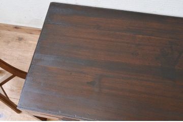 古い木のアンティーク文机