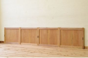古い木味の引き戸4枚セット