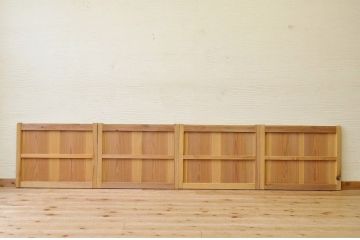 古い木味の引き戸4枚セット